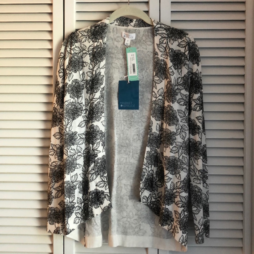 Market and Spruce Parin Linen blend cardigan; XS